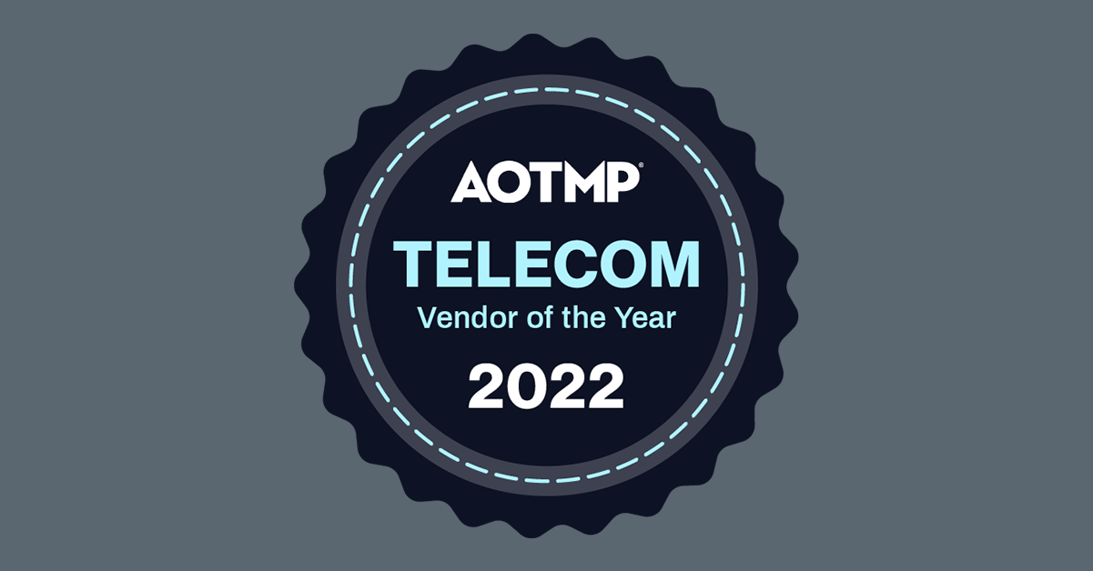 Telecom Vendor of the Year AOTMP Badge