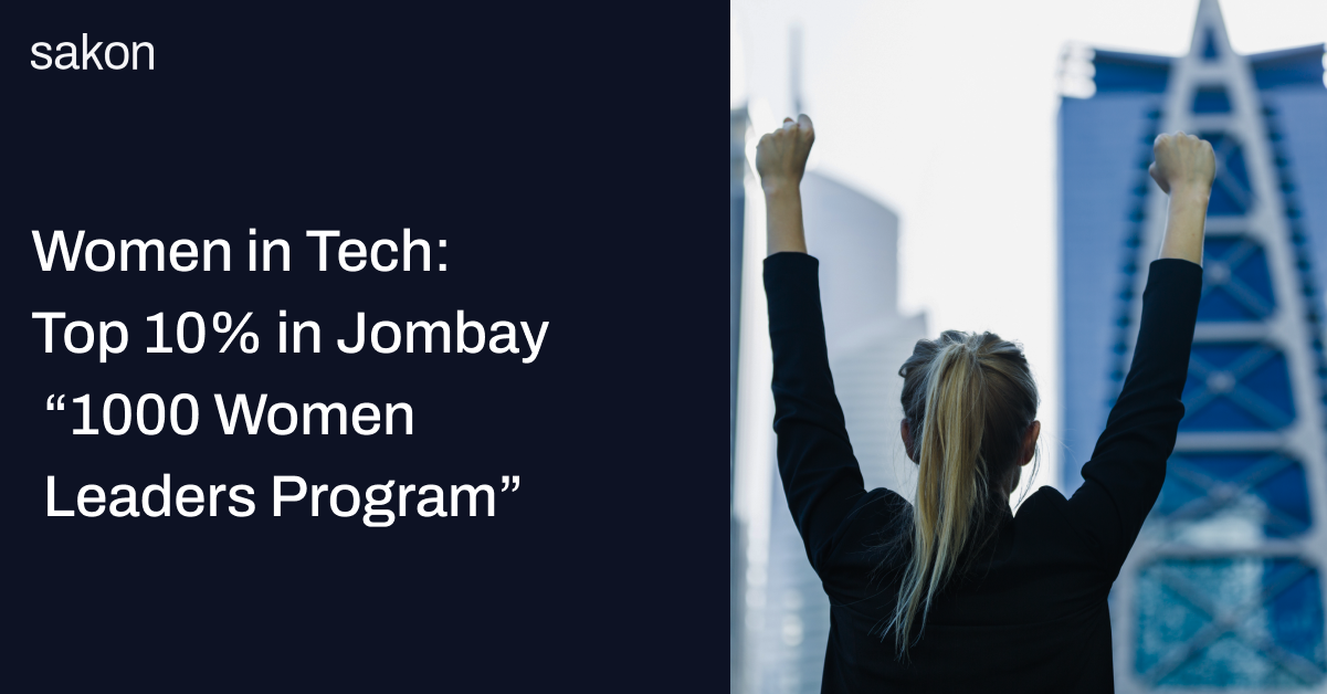 Sakon Earns Industry-Leading Number of Finalist Spots in Jombay “1000 Women Leaders Program”