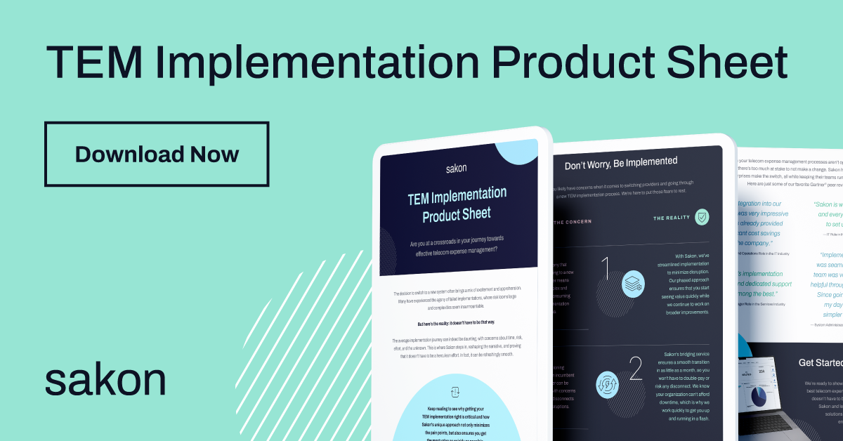 TEM Implementation Product Sheet
