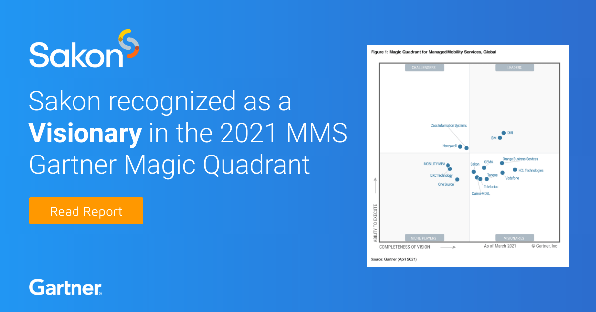 Three Key Take-Aways from Gartner's Magic Quadrant Managed Mobility Services (MMS)
