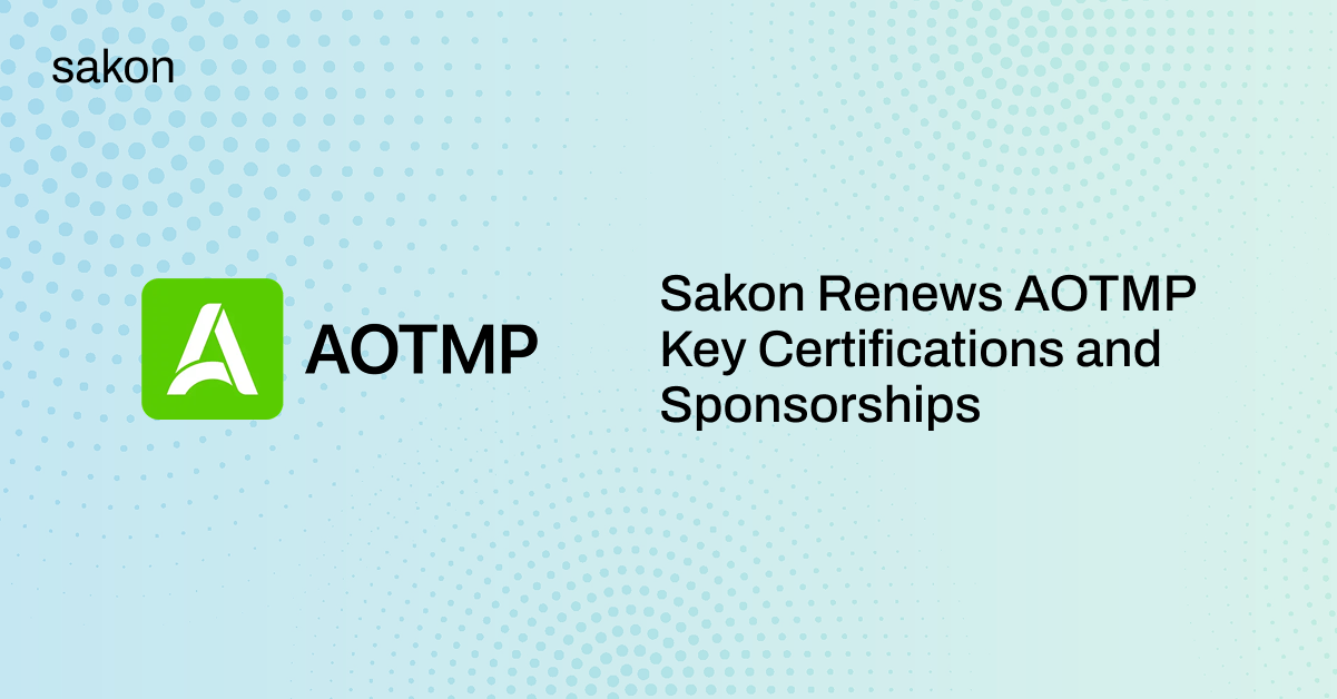 Sakon Renews AOTMP Key Certifications and Sponsorships