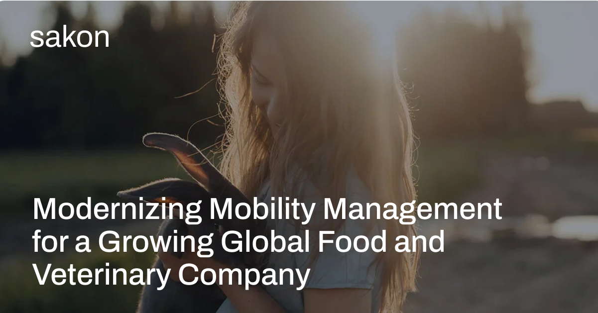 Modernizing Mobility Management for a Growing Global Food and Veterinary Company