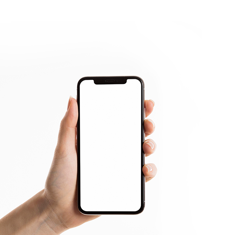Hand holding mobile